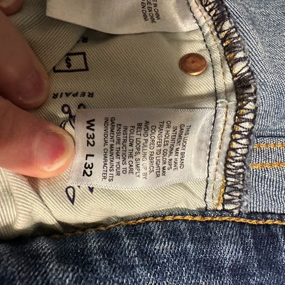 Lucky Brand Blue Straight Jeans - Picture 3 of 4